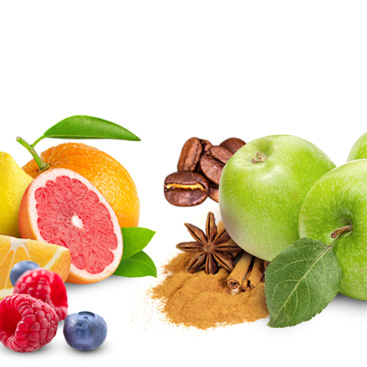Citrusy, zelená jablka, lesní plody a koření